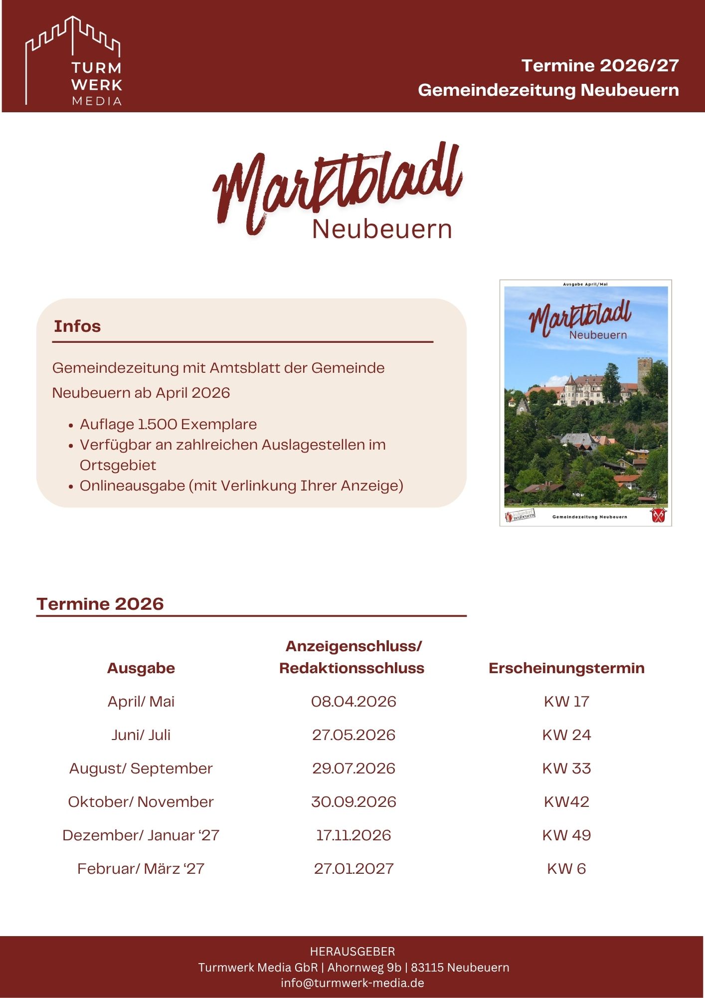 Termine MB Neubeuern